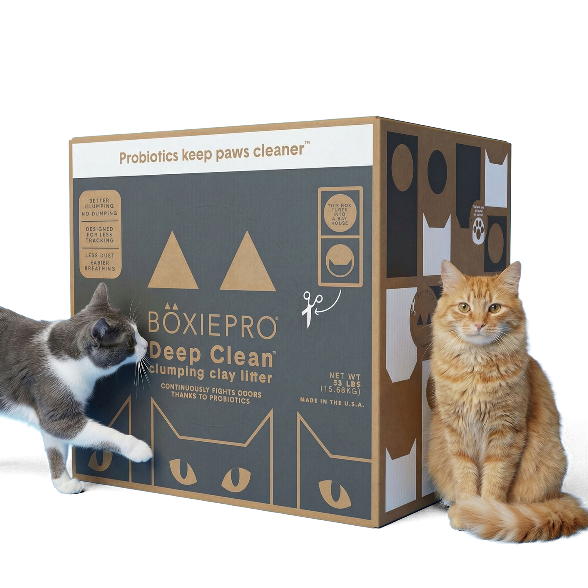 Self Cleaning Probiotic Cat Litter with Playhouse Box