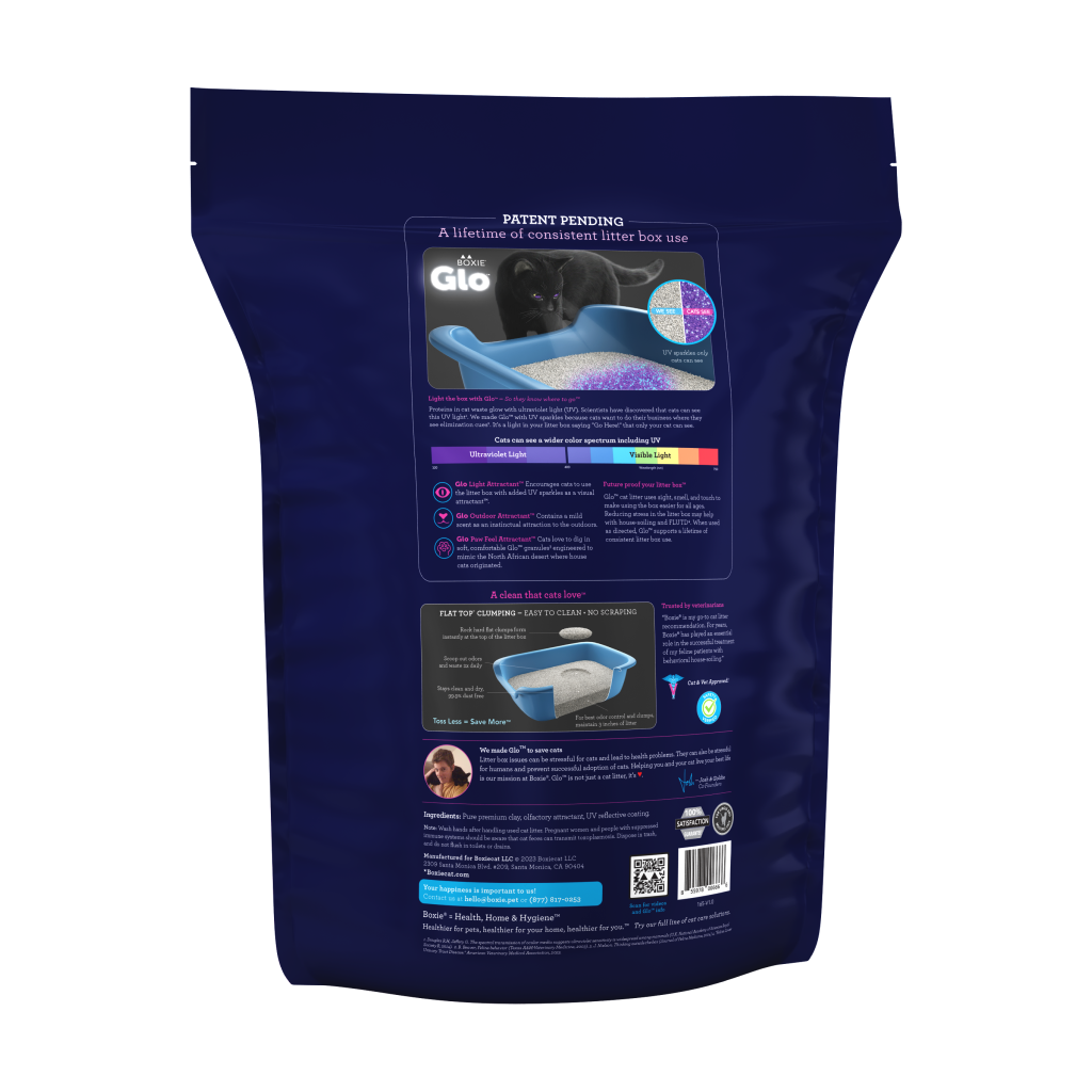 Glo™ UV Stress-Relief Clumping Clay Litter