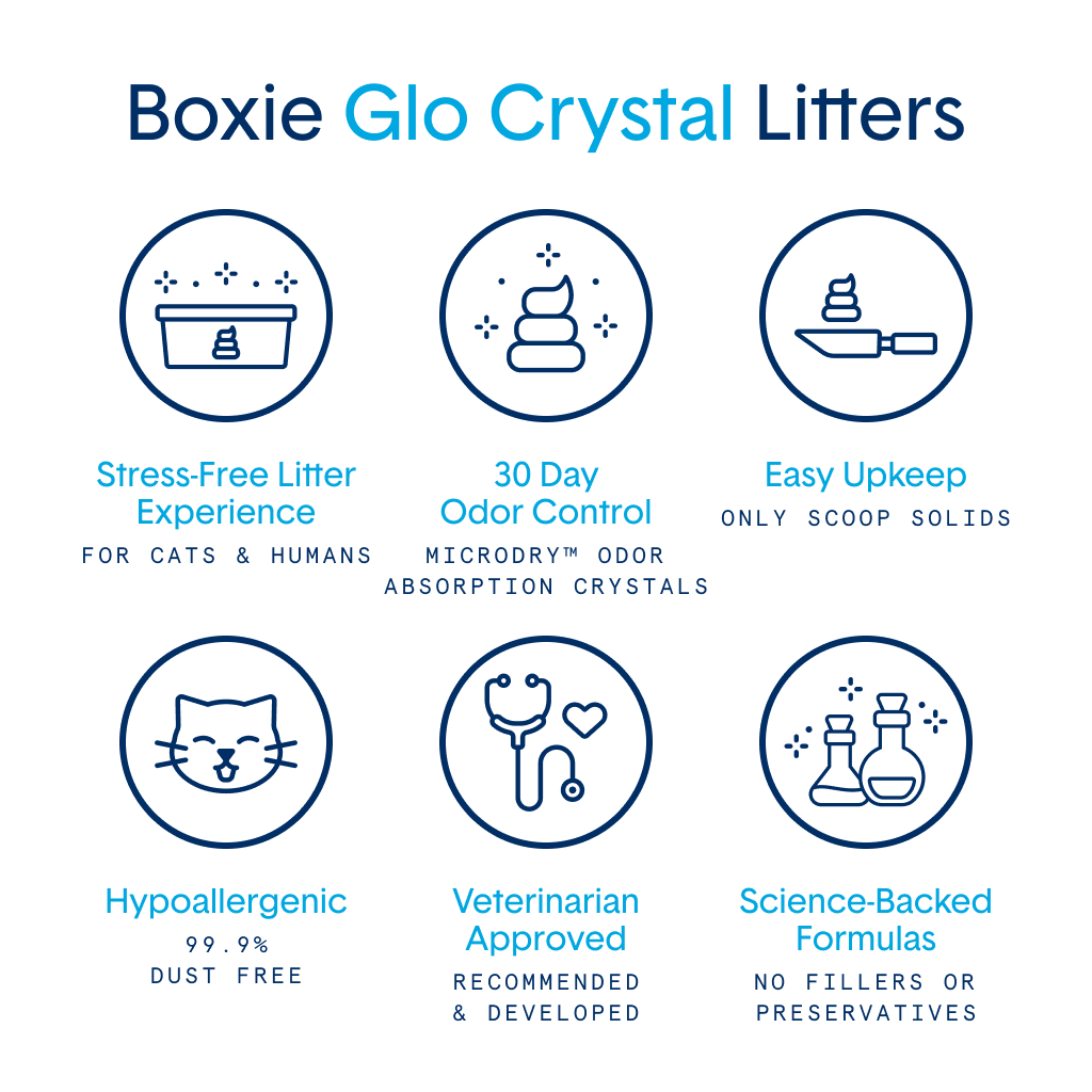 Glo™ Natural Attractions™ Non-Clumping Crystal Cat Litter
