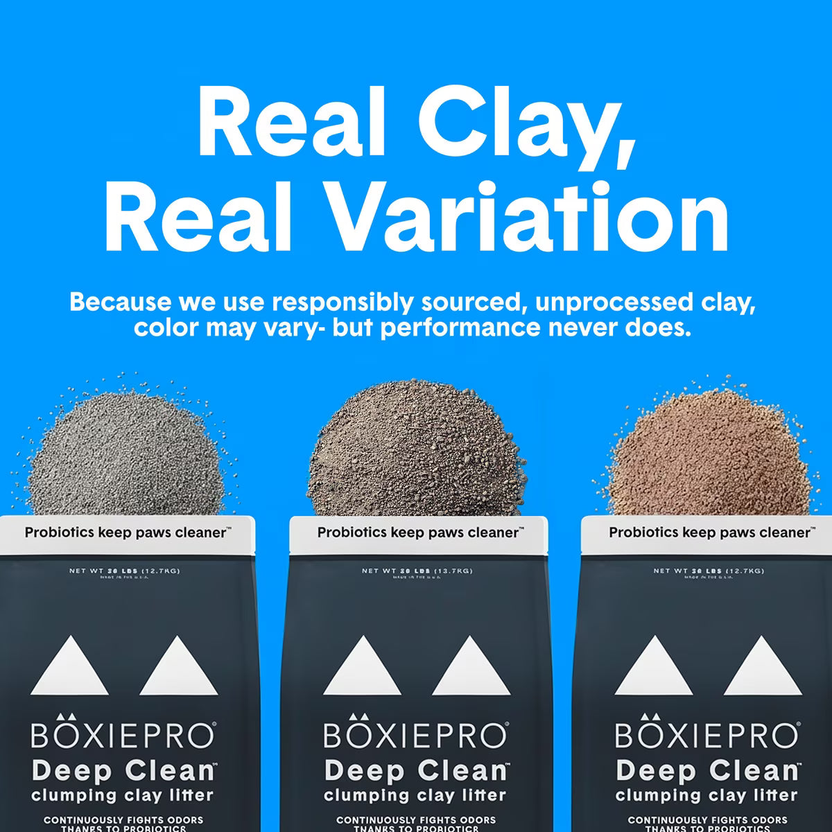 BoxiePro® Deep Clean Clumping Clay Cat Litter