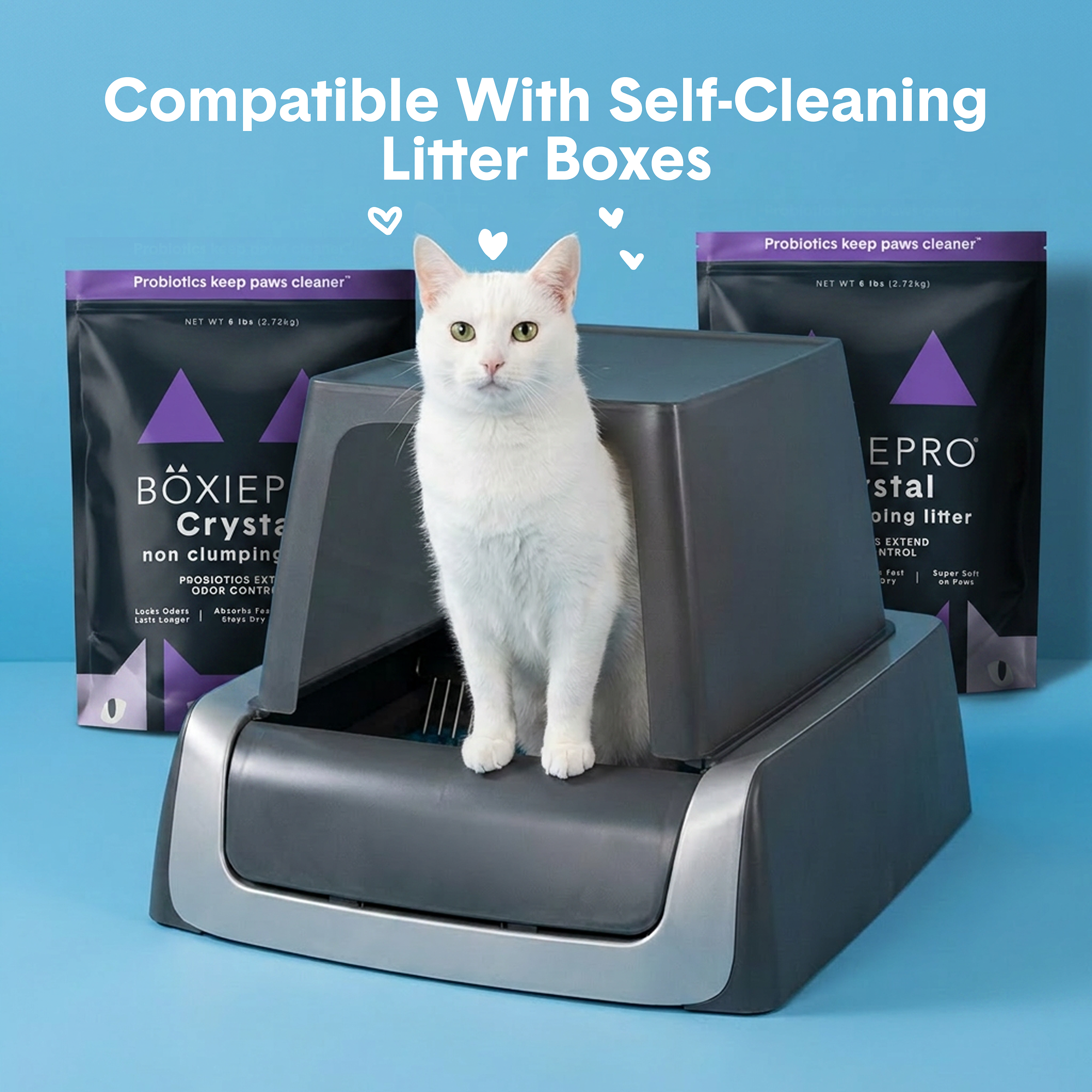 BoxiePro® Crystal Non-Clumping Cat Litter