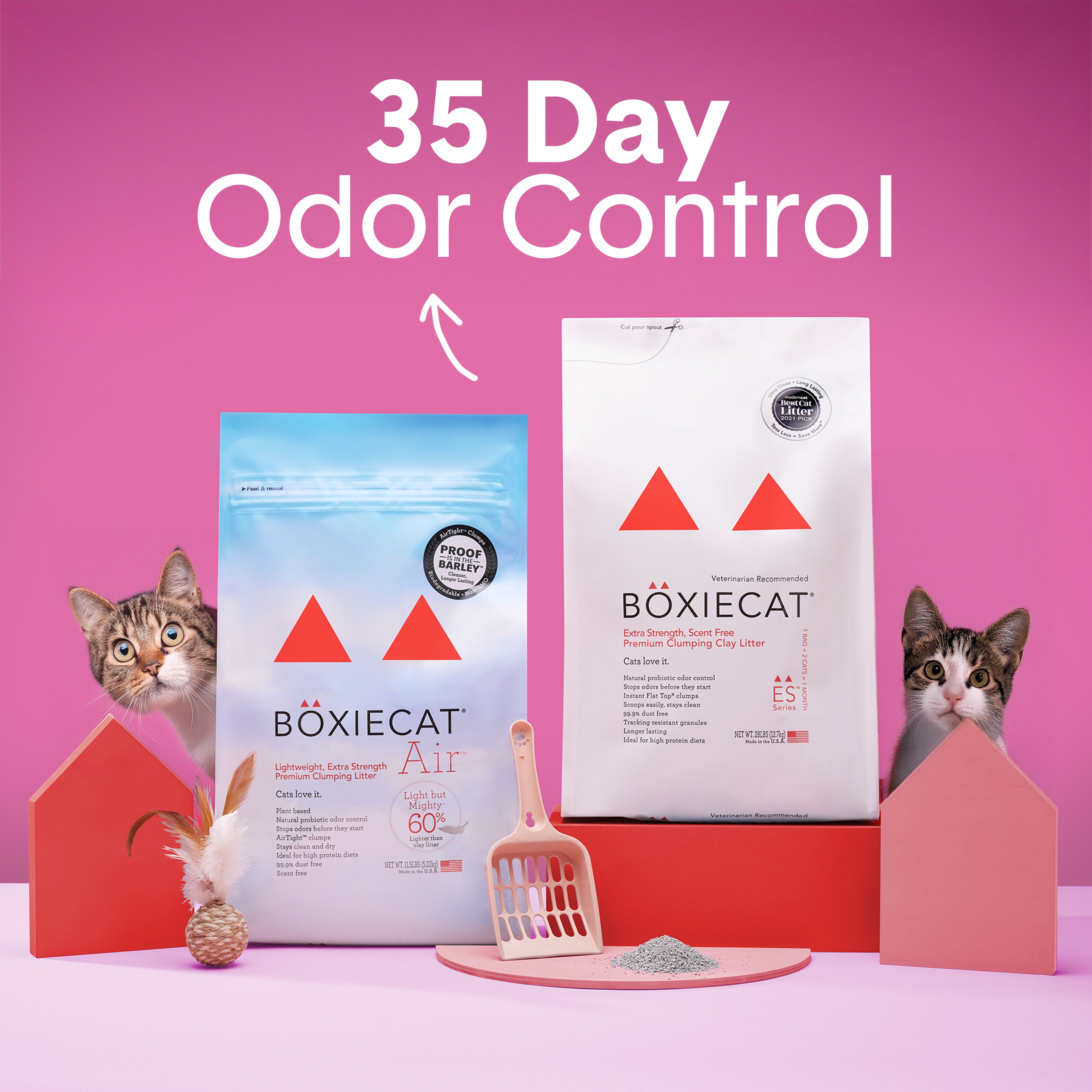Shop Extra Strength Cat Litters | Powerful Odor Control | Boxie