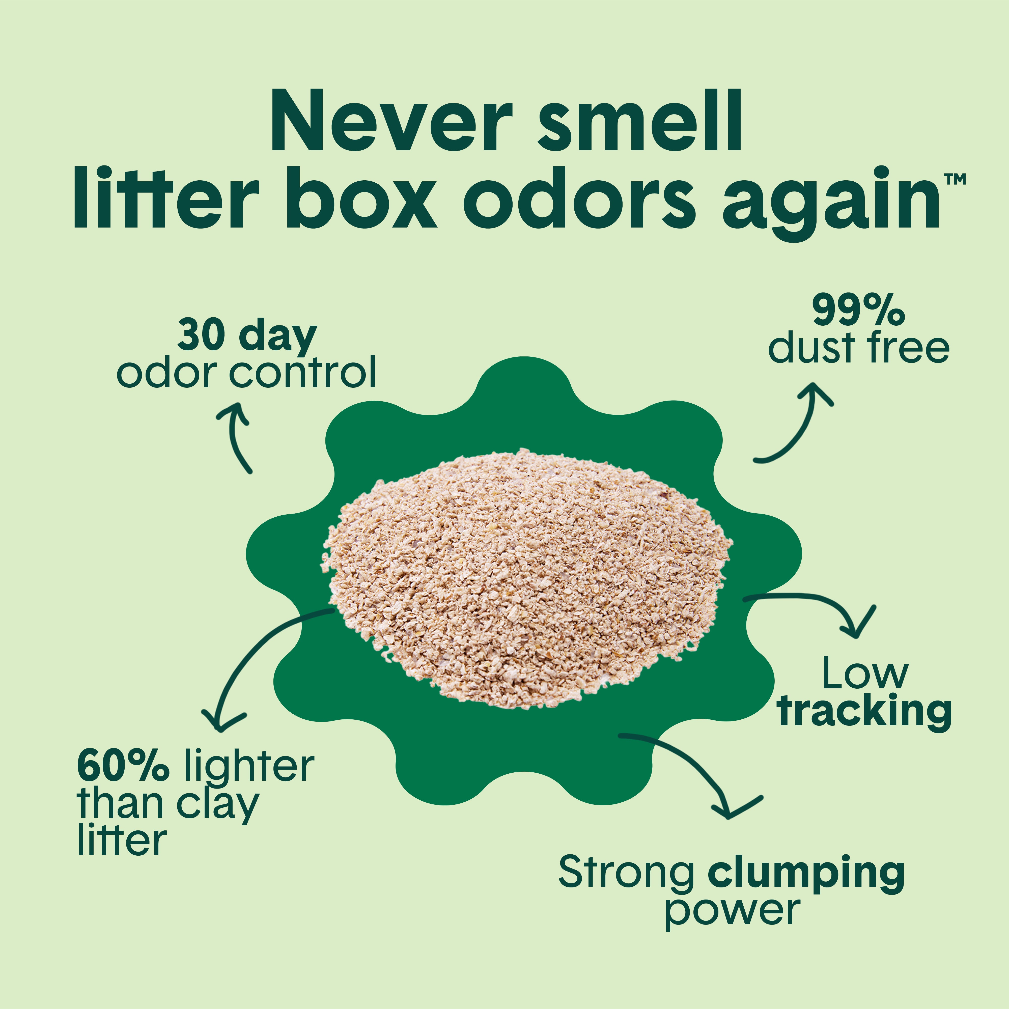 Glo™ Natural Attractions™ Clumping Corn Cat Litter