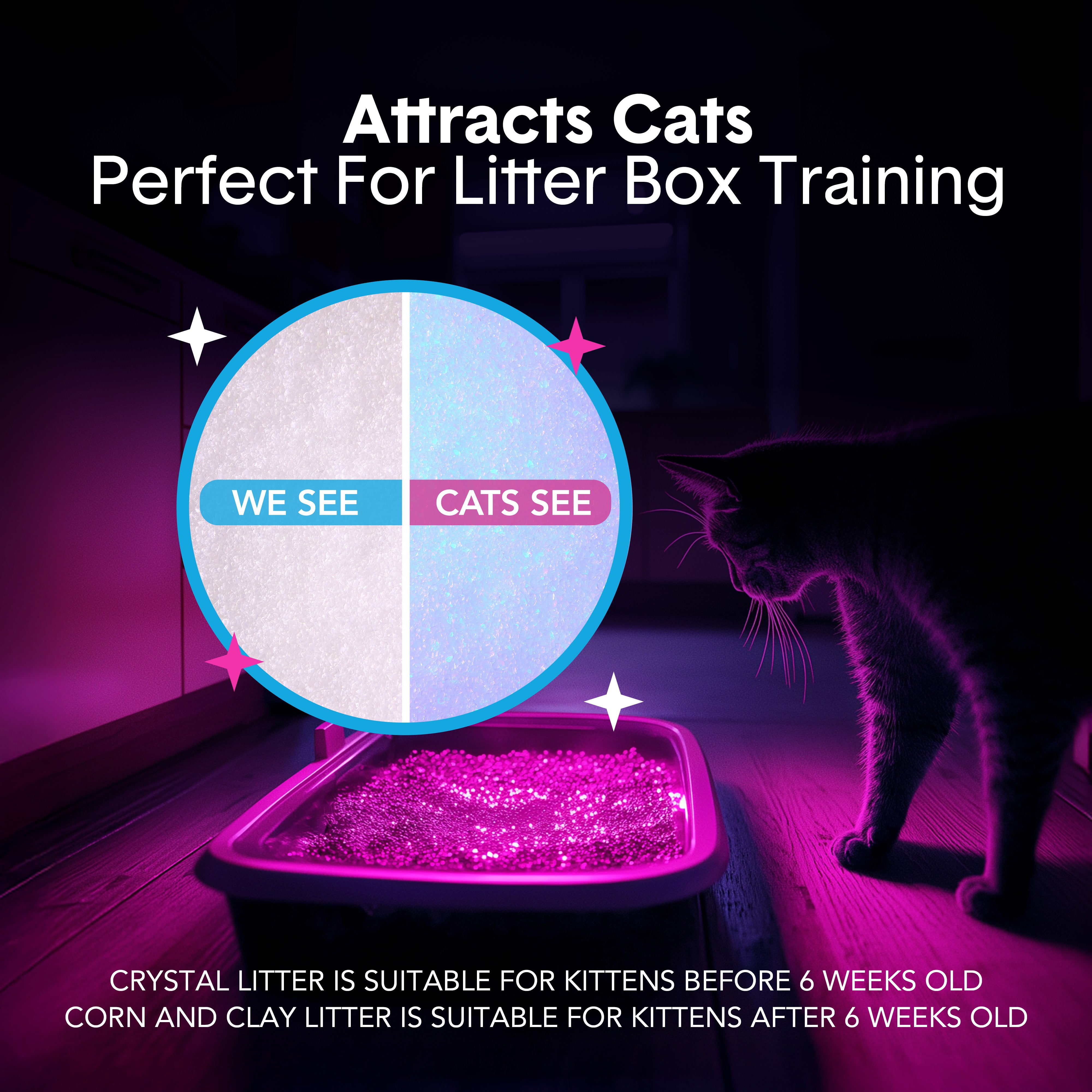 Glo™ Natural Attractions™ Non-Clumping Crystal Cat Litter