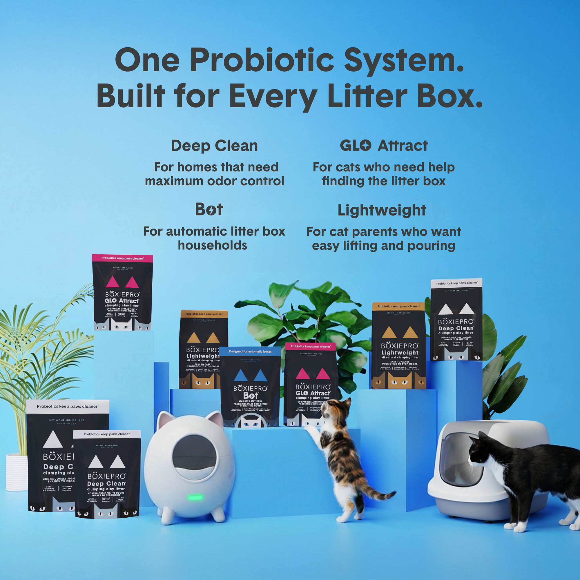 BoxiePro® Lightweight Clumping Cat Litter