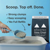 BoxiePro® Deep Clean Clumping Clay Cat Litter