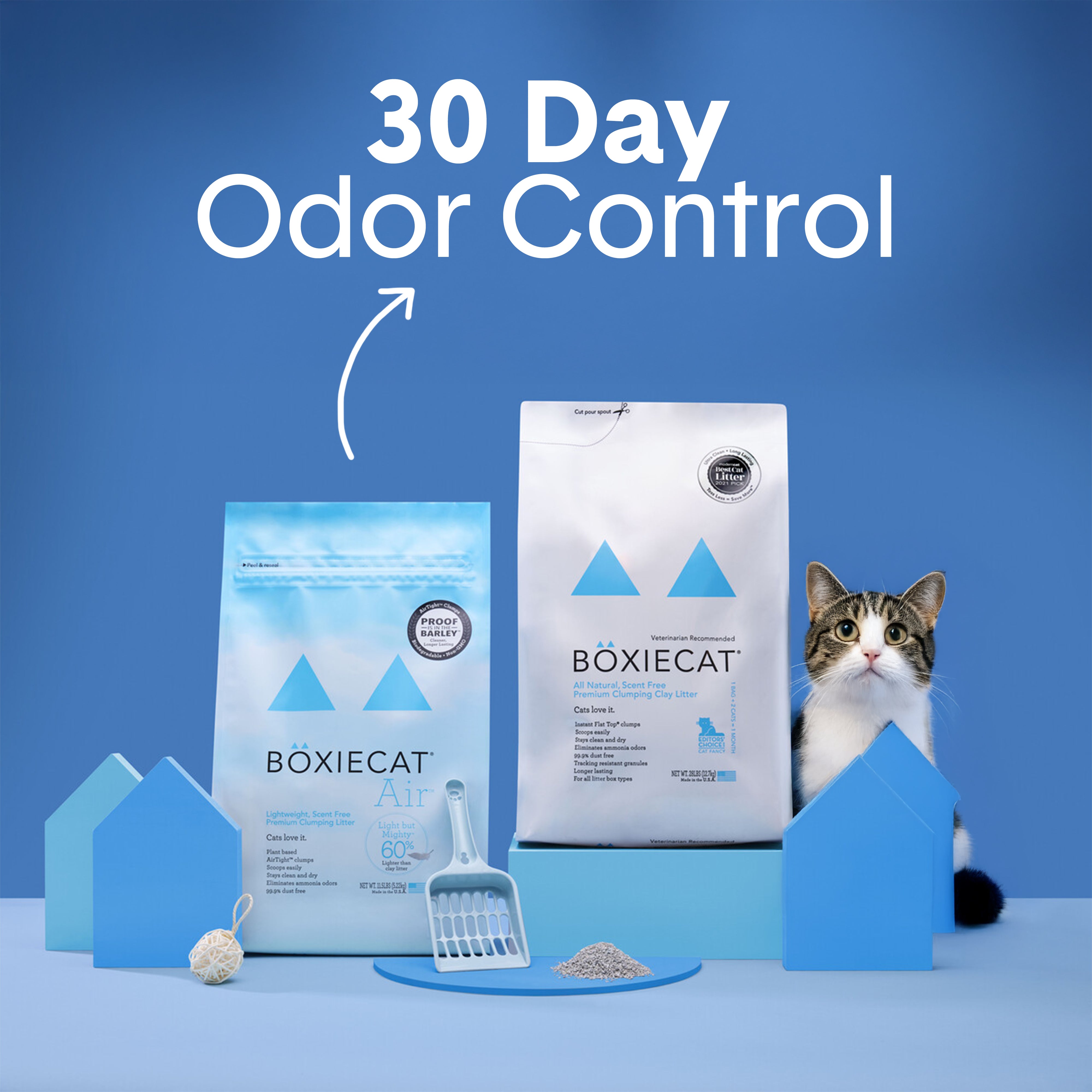 Boxiecat Air Gently Scented Lightweight Clumping Cat Litter, 6.5 lbs