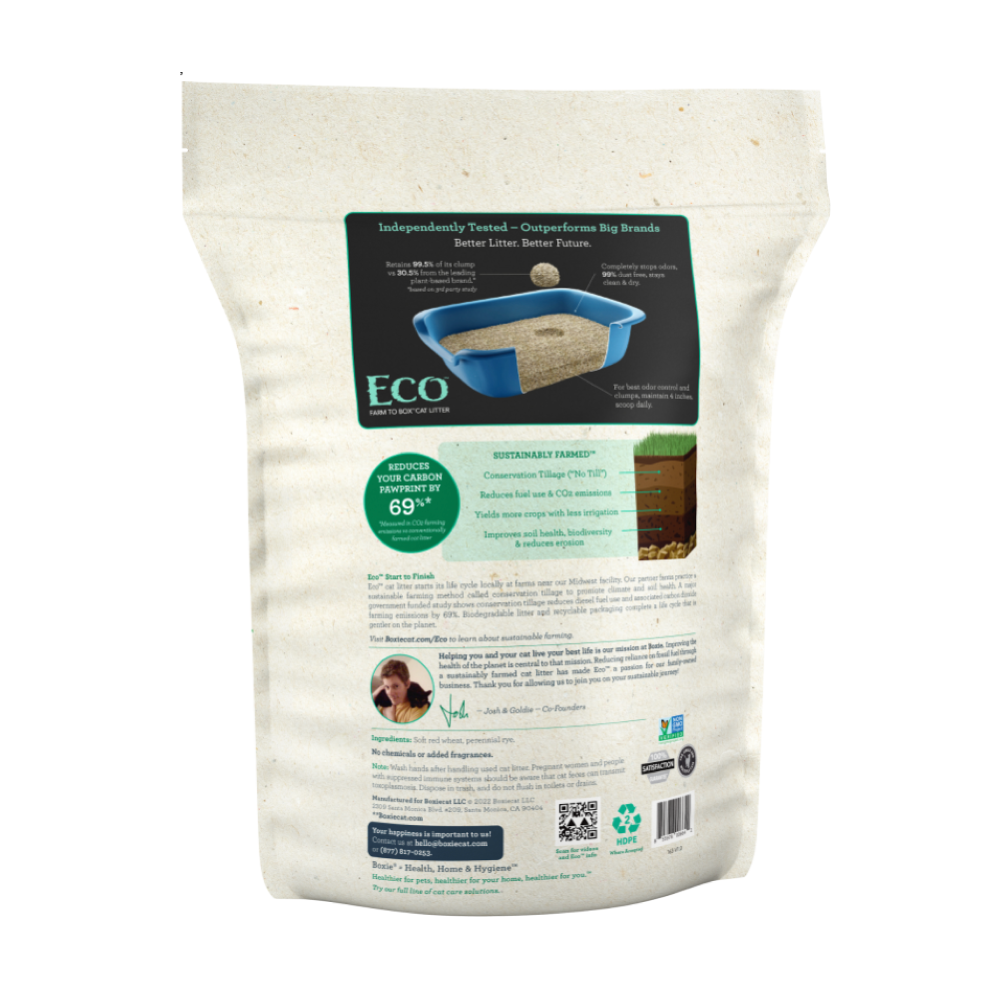 Boxie Eco Plant Based Litter Biodegradable Odor Control Boxiecat