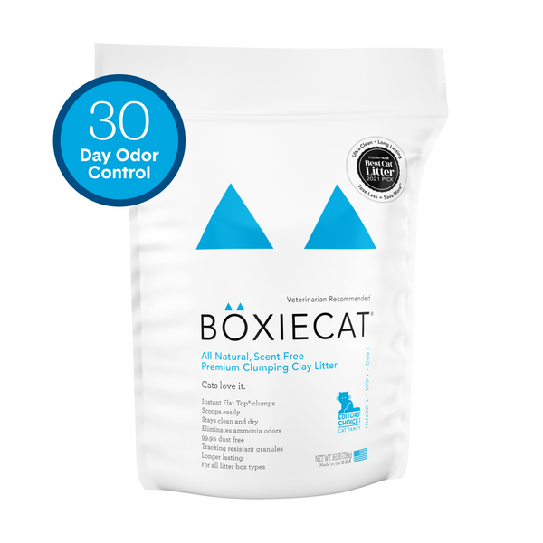 Boxiecat Scent Free Premium Clumping Clay Cat Litter 16 lbs